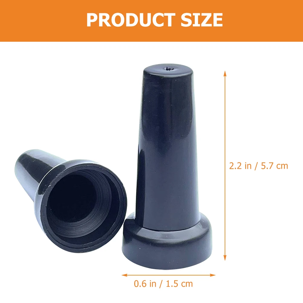 

2Pcs Long Pole Umbrella Repair Tips Durable Protective Caps for Rain Umbrella Ends Wear Resistant Repair Accessories