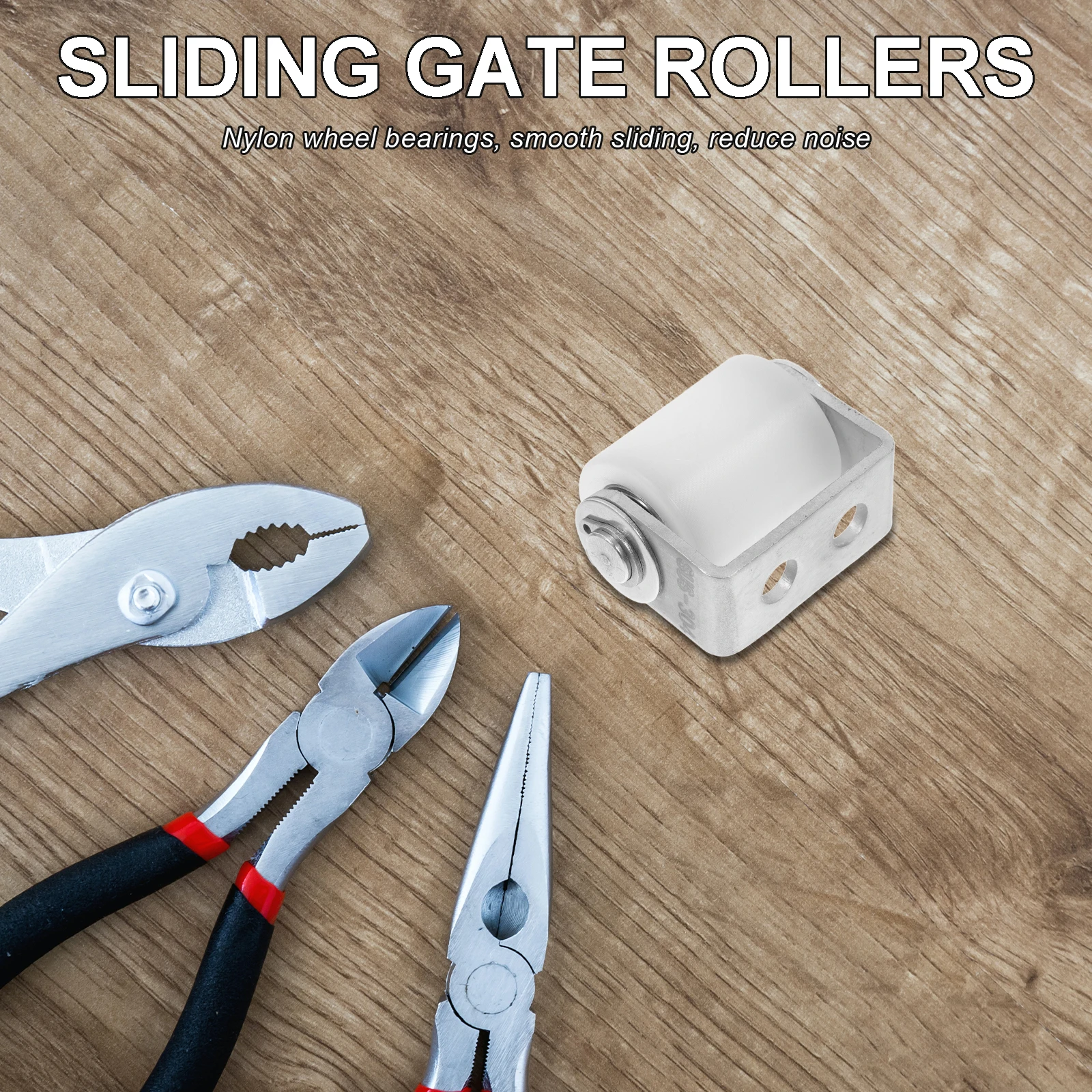 

Stainless Steel Rollers 201 Nylon Wheel Gate Roller Guide for Sliding Door Replacement Pulley Guiding Support Smooth Operation