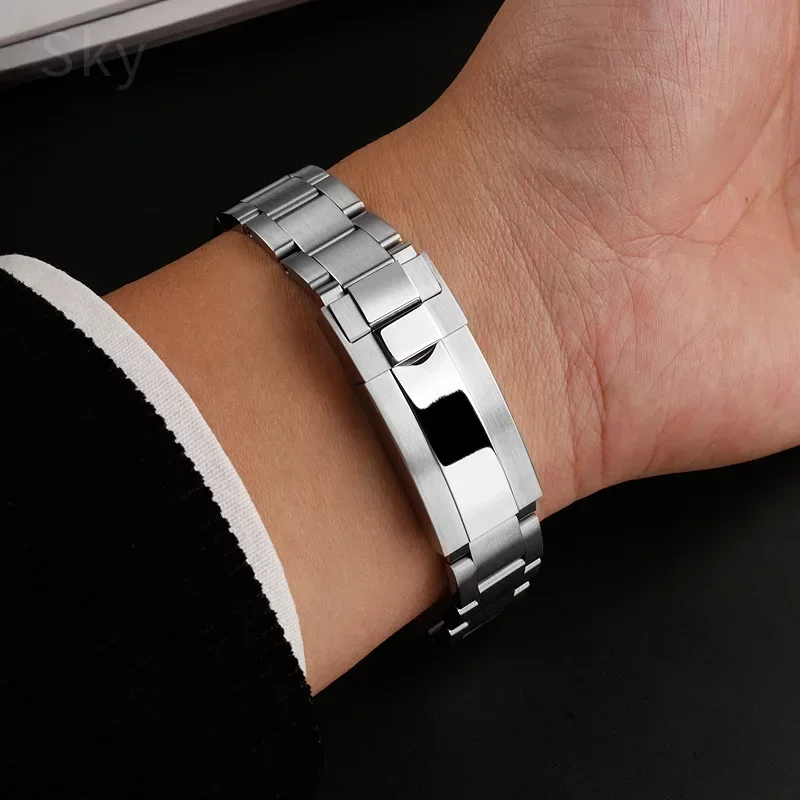 Bracelets de montre en acier inoxydable pour Rolex, interface spéciale, périphérie solide, explorateur universel, prévention de la rouille, accessoires étanches