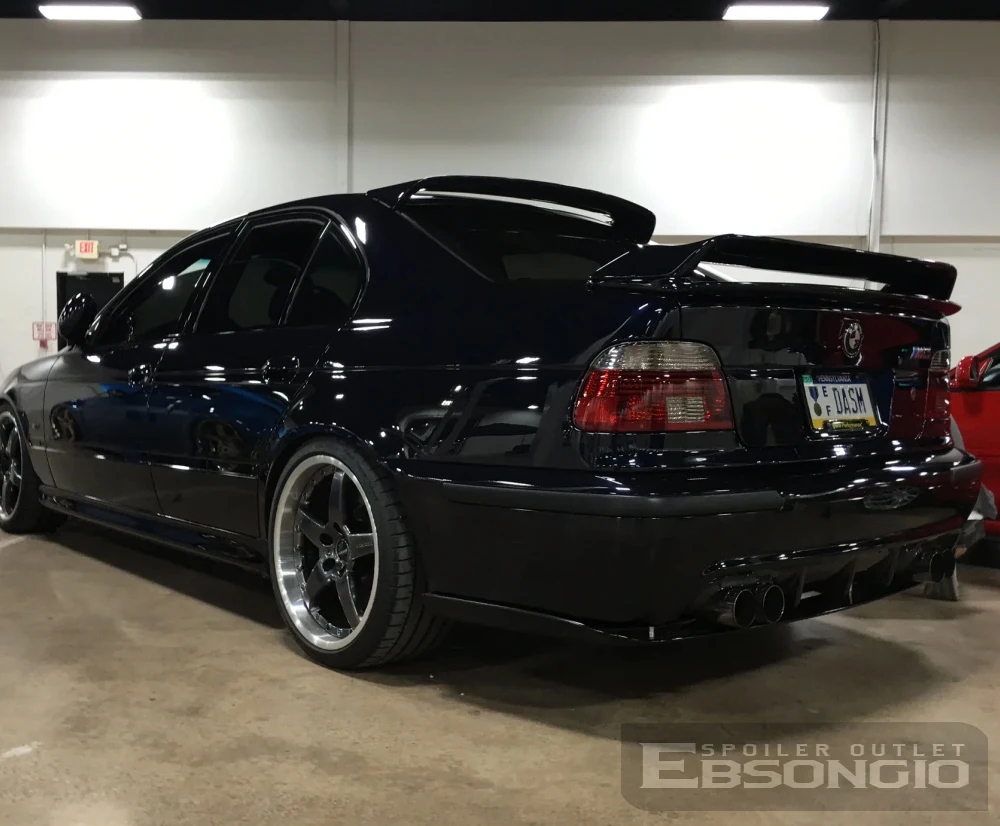 For 1997-2003 BMW 5 Series E39 Rear Trunk Lid Boot Car Spoiler Wings M5 GT Style Black Carbon Exterior Tuning Accessories