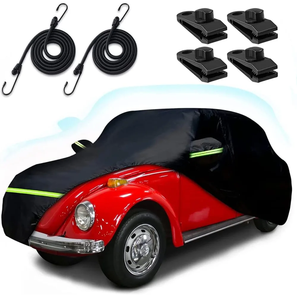 غطاء سيارة خارجي مقاوم للماء مناسب خصيصًا لسيارة بيتل سيدان 1960-1980 ببابين، حماية لجميع الأحوال الجوية