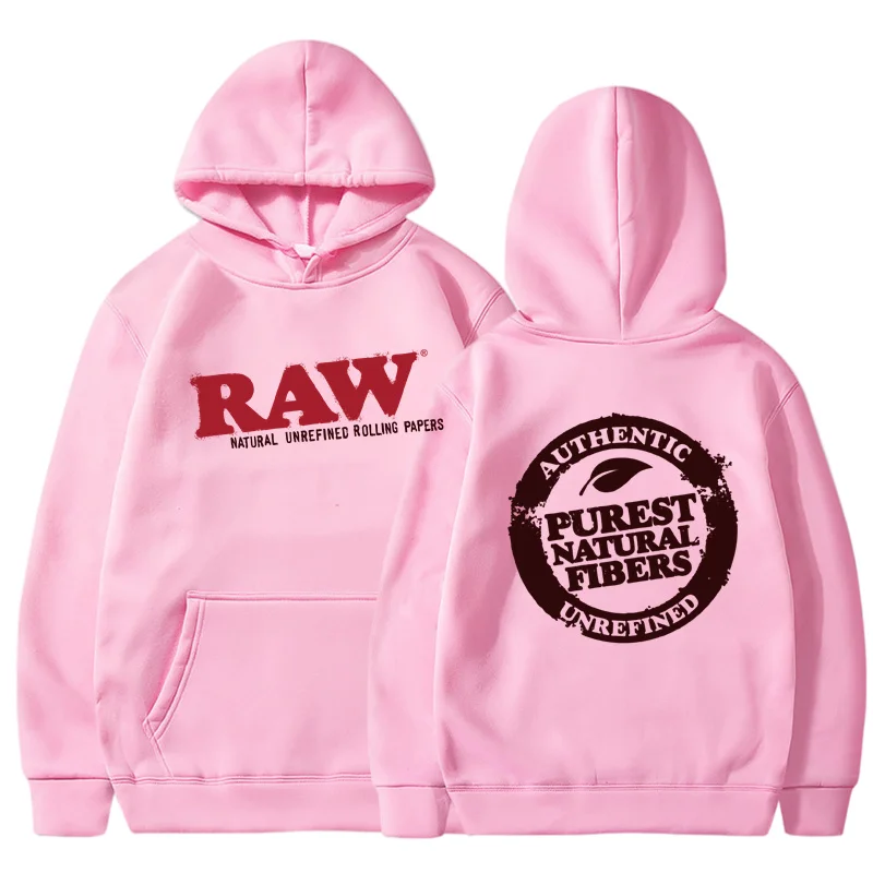 RAW Fashion Hoodie Men's Sweatshirt Polar Fleece Hooded Harajuku Hip Hop Casual Men's Ladies Hoodie High Quality Pullover Hoodie