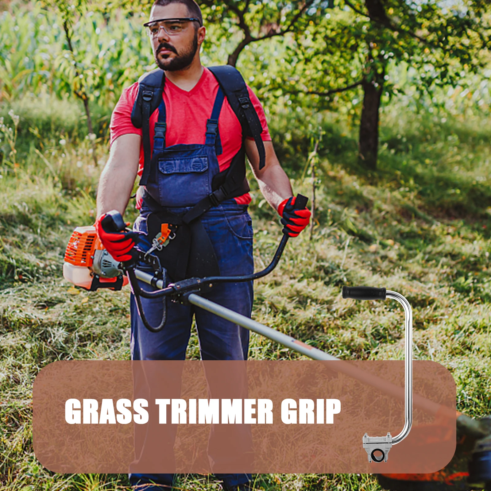 

Ergonomic Lawn Trimmer Handle for Grass Mower Landscaping Tool Part Auxiliary Grip Handle Extension Gardening Tool Efficient