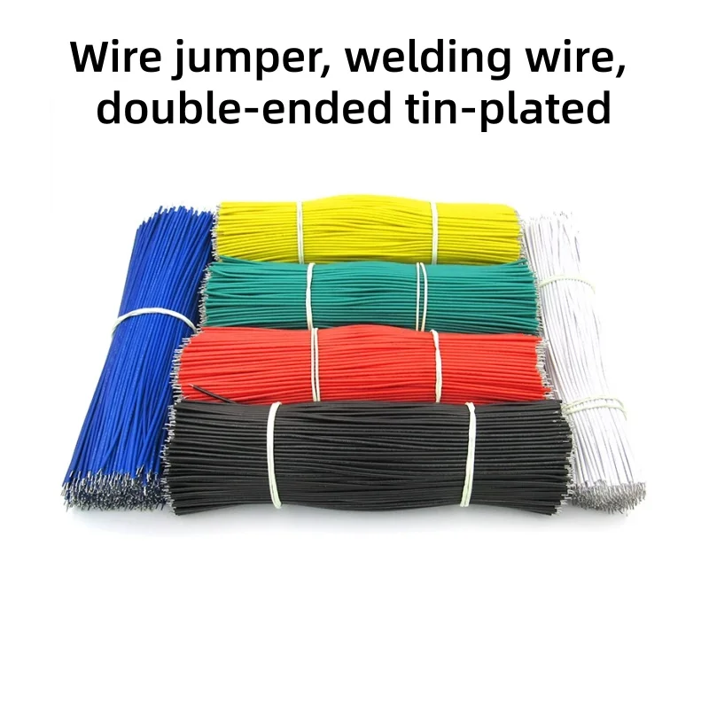 100PCS/set 24AWG Tin-Plated Breadboard PCB Solder Cable 24AWG 8cm Fly Jumper Wire Tin Conductor Wires 1007-24AWG Connector Wire