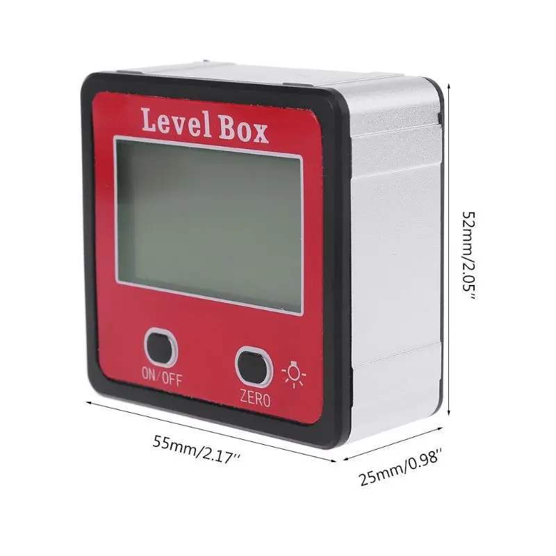 L69A Multifunctional Digital Inclinometer Spirit Level Protractor Gauge Meter Bevel Level Box with Magnet