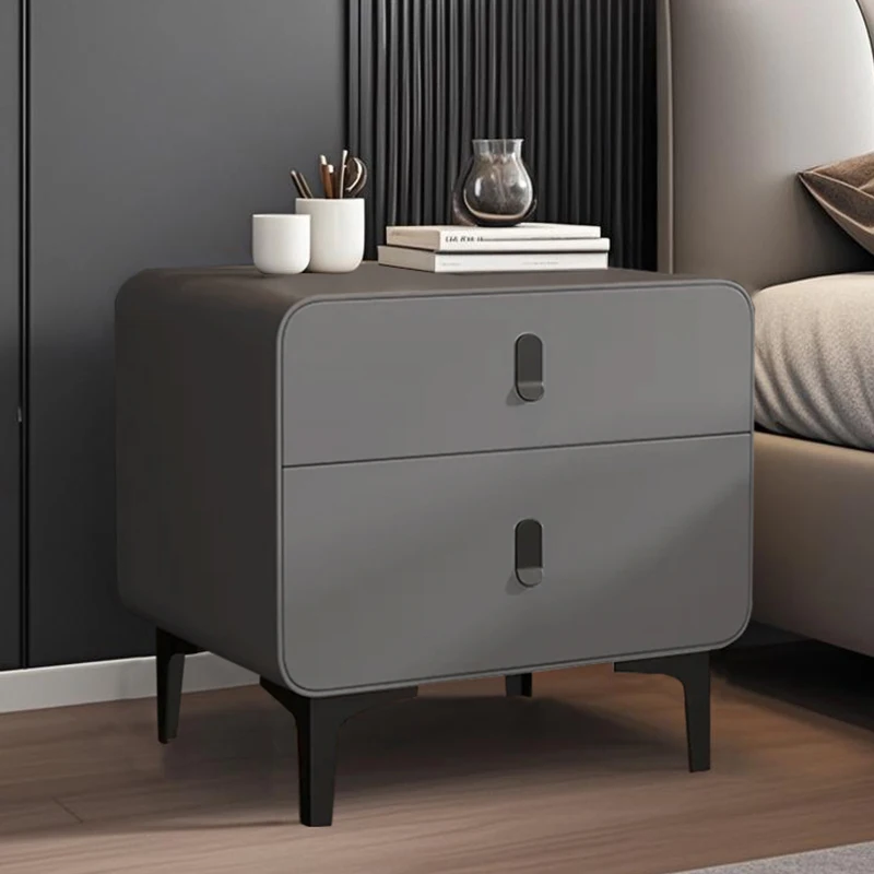 

Low Mobile Nightstand Bedroom Cabinets Drawers Luxury Bedside Table Storage Organizer Living Room Criado Mudo Trendy Furniture