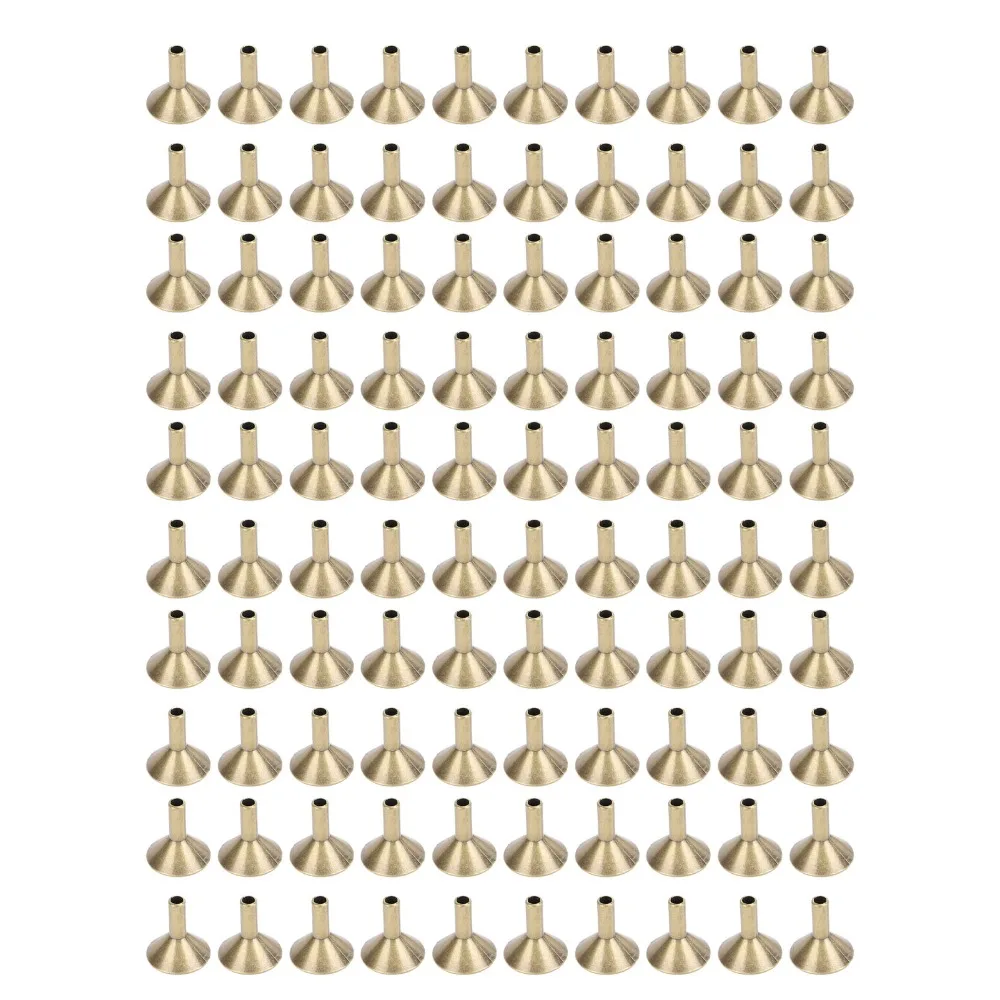 100pcs Alloy Incense Cone Tray Funnel Shape Mini Size Incense Stick Rack 1in Backflow Design Backflow Incense Rack