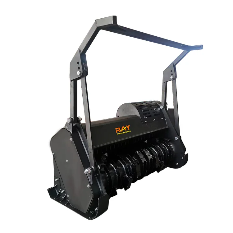 Small sliding loader for forestry covering equipment