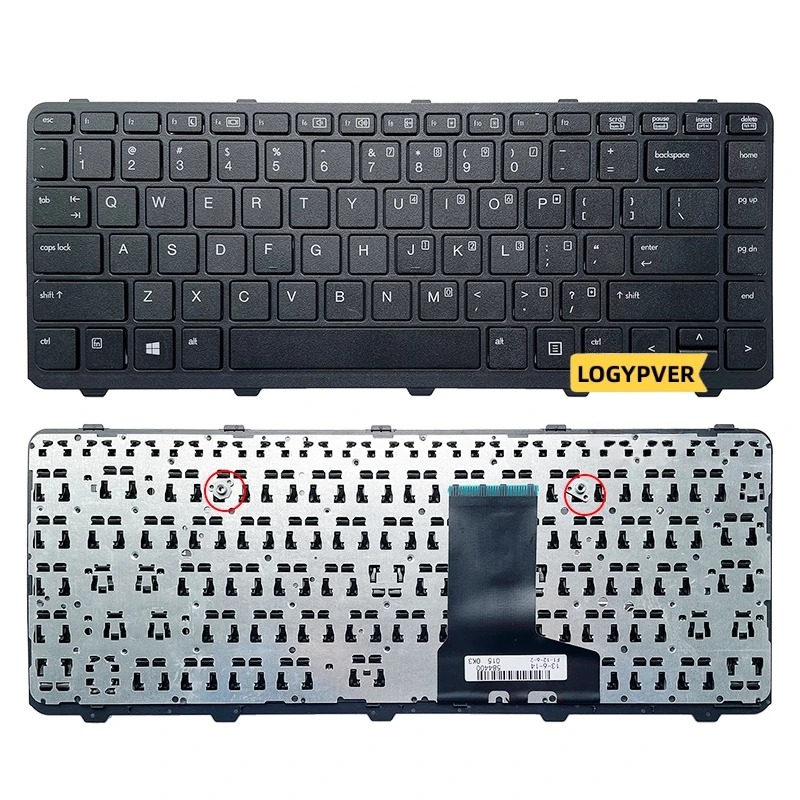 

US Laptop Keyboard for HP ProBook 430 G1 HSTNN-W01C 727765 711468 English With Frame