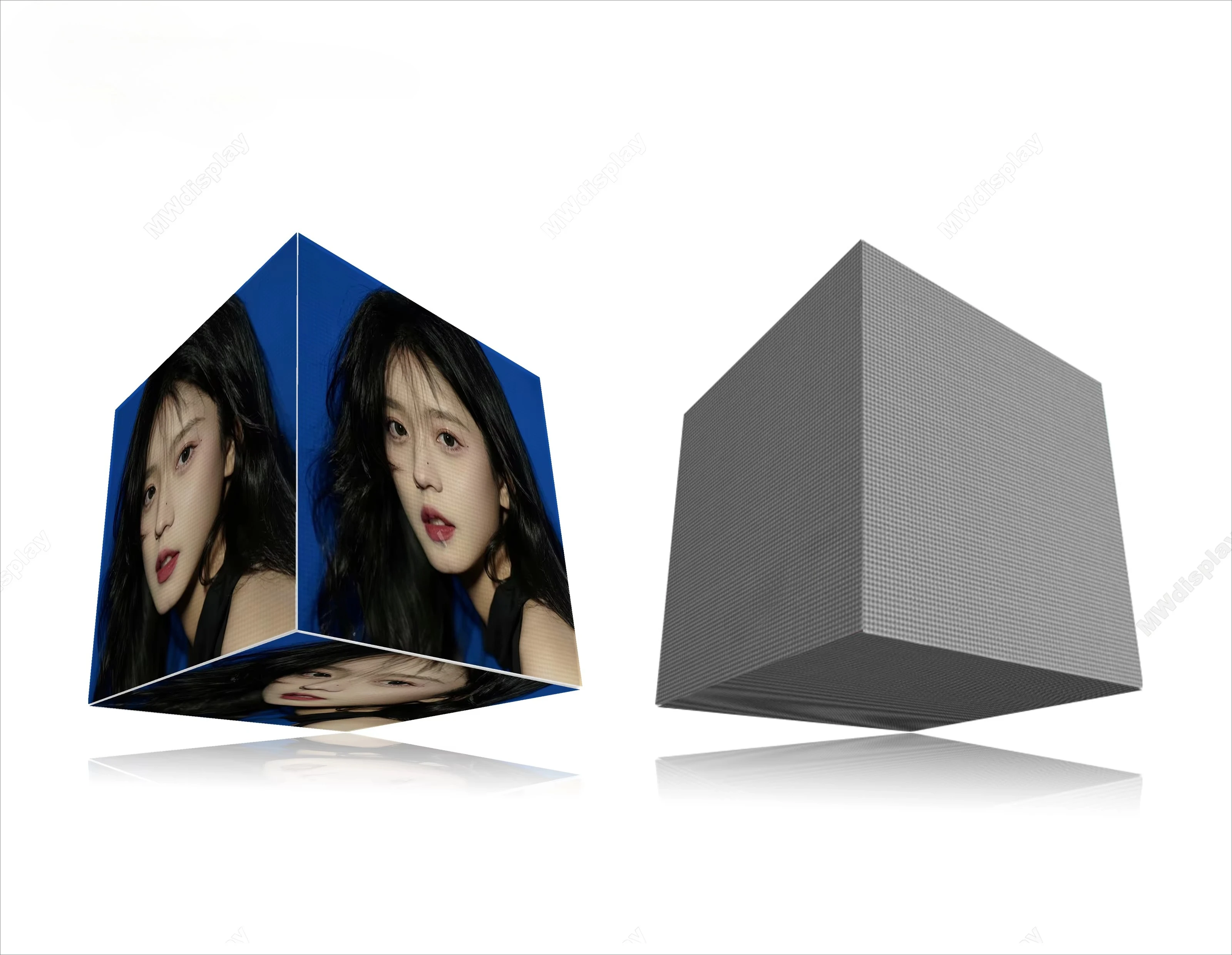MW Mini LED Screen Creative 4 Sided 5 Sided Advertising  Logo  Display P3.91  Display