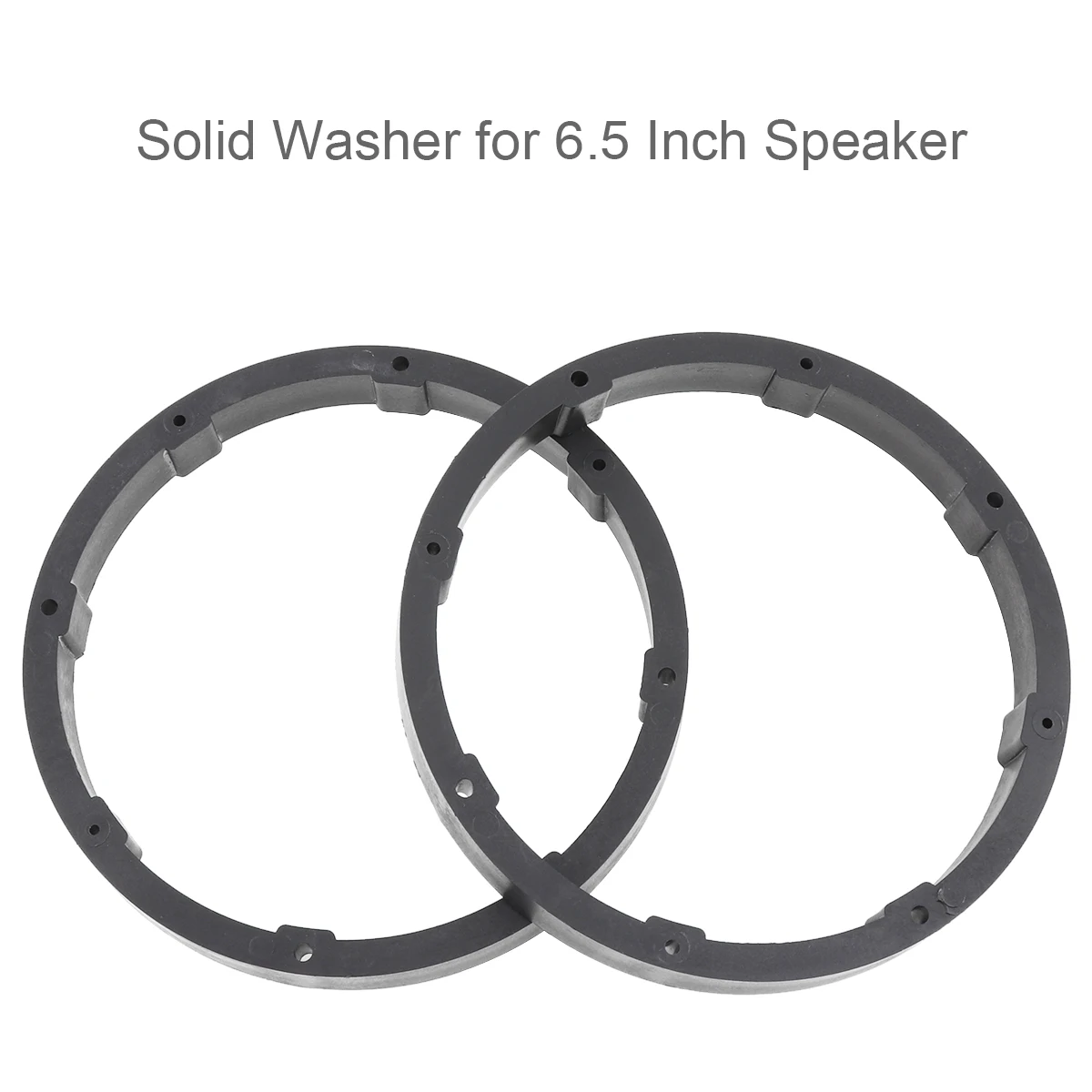 2 Pcs Universal Car Speaker Gasket Waterproof Quake Proof Plastic Solid Washer Adapters Brackets Speaker Mounts Plates