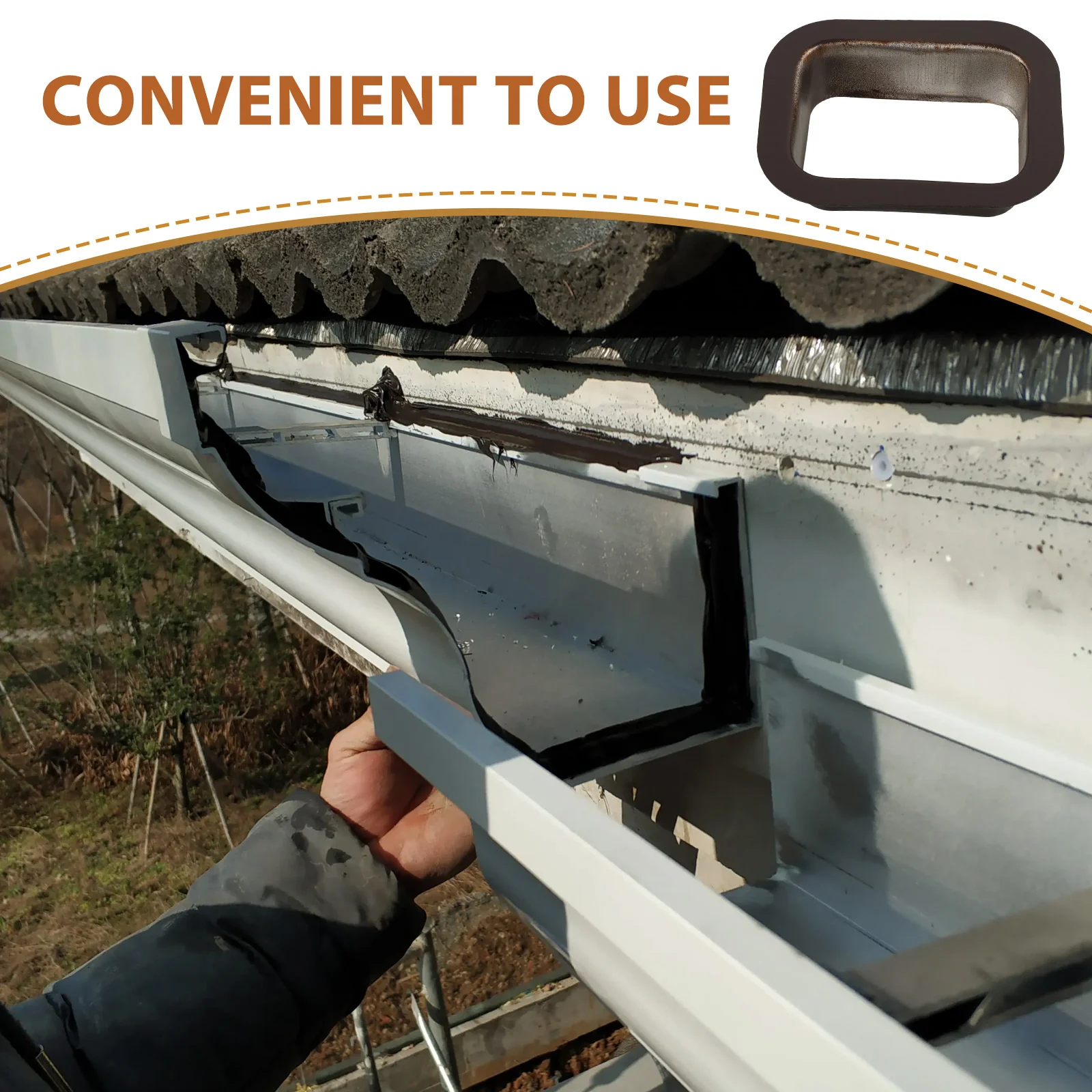 Downspout Diverter Gutter Guards Drain Outlet Adapter Finished Product Supplies Replacement