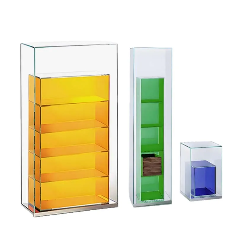 

Tempered glass figure storage cabinet ornament display cabinet living room wall sofa side cabinet