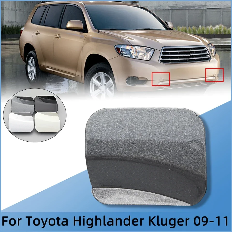 

For Toyota Highlander Kluger 2009 2010 2011 Car Front Bumper Towing Hauling Eye Cover Lid Tow Hook Trailer Cap Left Right Side