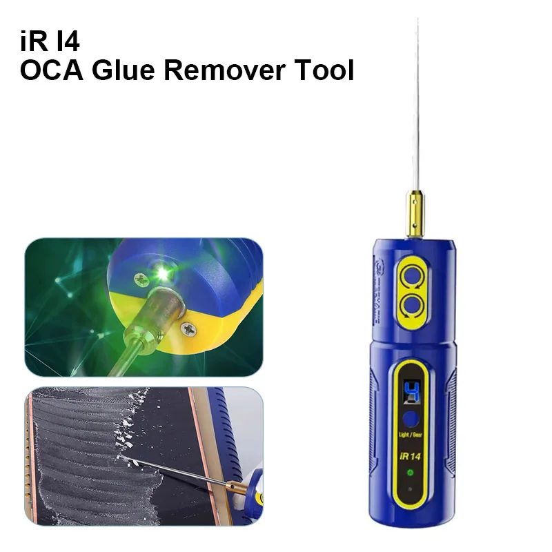 MECHANIC IR14 Multifunction Glue Remover  for Mobile Phone LCD Screen with Green Dust Display Lamp Electric Degumming Tool