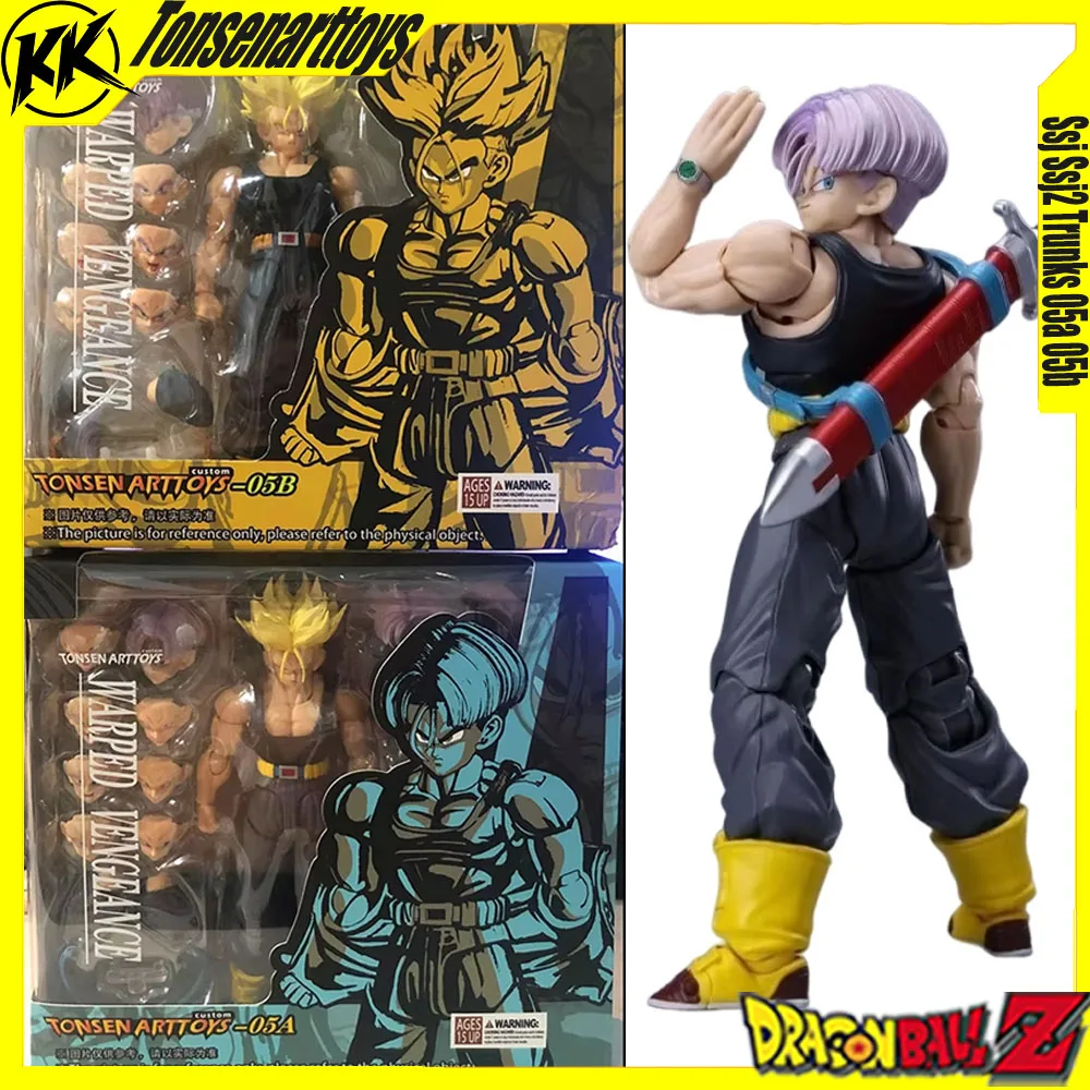 

Tonsenarttoys Tonsen Arttoys Kamione Dragon Ball Z Super Saiyan Ssj Ssj2 Trunks 05a 05b Anime Action Figures model Toy boy Gifts