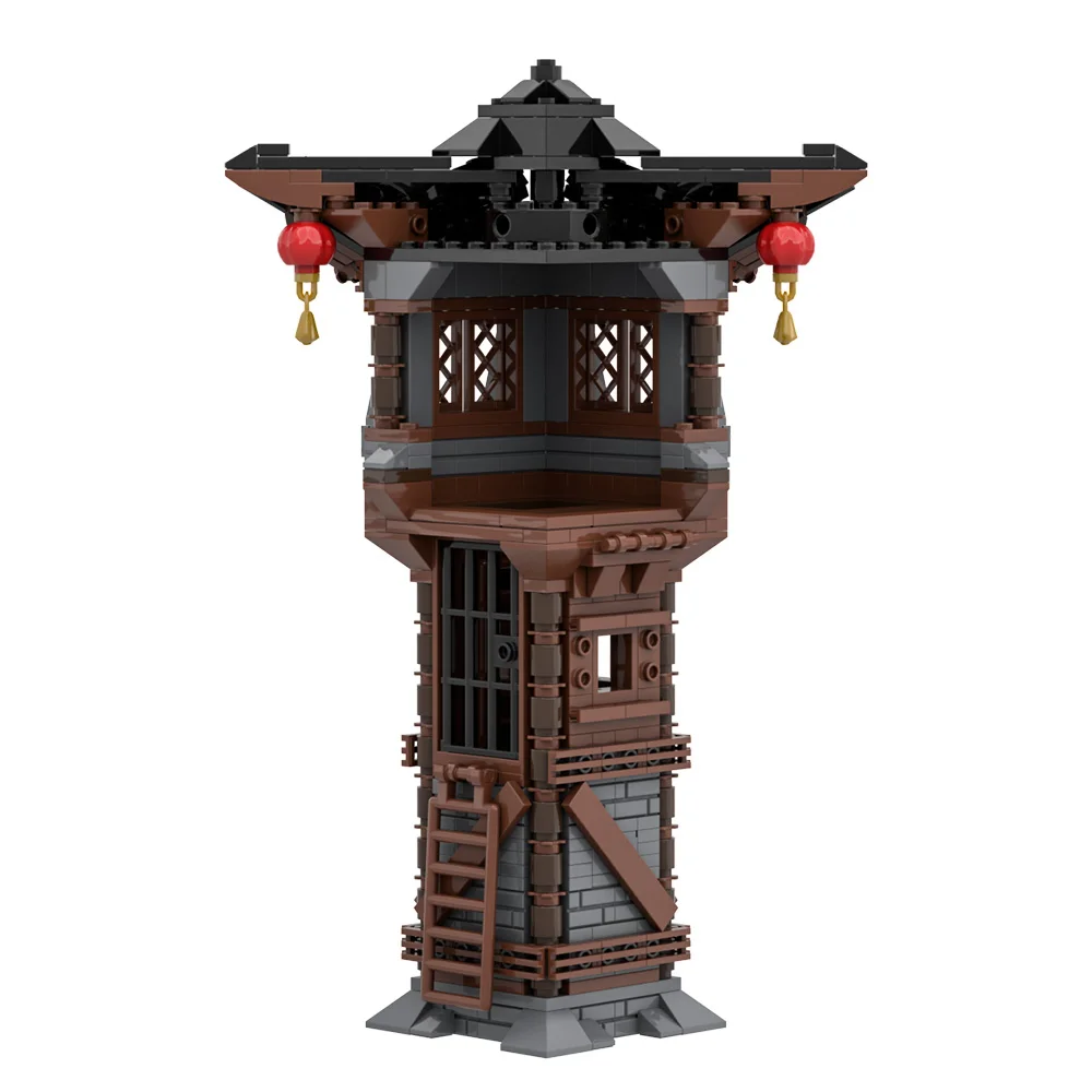 

581PCS MOC Asian Watchtower Building Blocks Medieval Tower Architecture Model Bricks DIY Assembly Toys Gift for Kid Adult