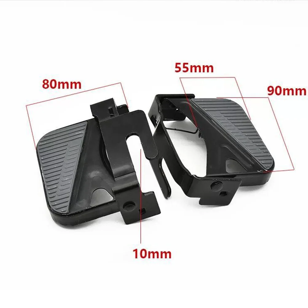 

2Sets Peg Bike Pedal Carbon Steel Sturdy Folding Quick Release Footpeg Suitable for Mountain Bicycle Repair
