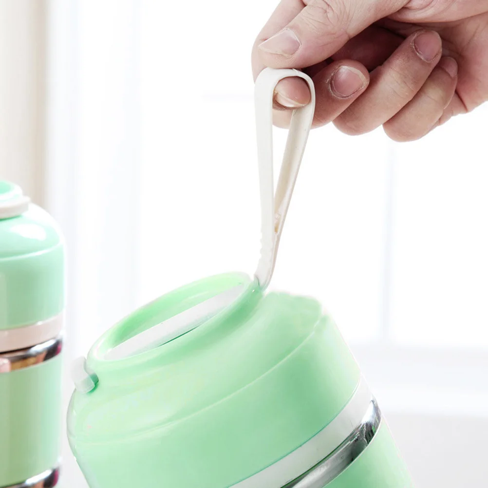 

Набор из 2-х термоконтейнеров для еды из нержавеющей стали, 3-слойный, с изоляцией, портативный, с сумкой через плечо, дизайн с белыми точками