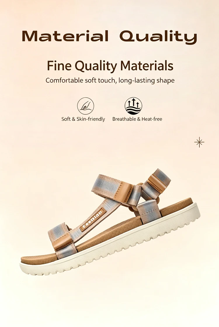 Klassische rutschfeste Sport-Sandalen für Damen, atmungsaktive Outdoor-Wandersandalen, sommerliche, lässige, leichte Strandschuhe, Größe 36–41 – Detail 6