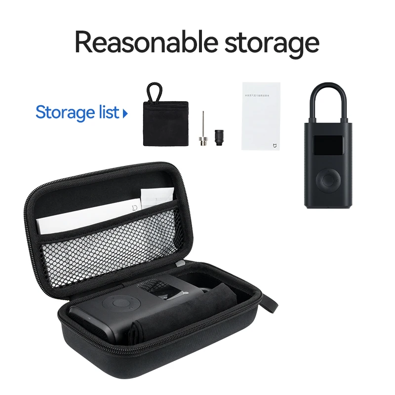 Hard EVA Storage Case For Xiaomi Car Inflator 1S Pump Mijia Inflatable Treasure Case Electric High Pressure Air Pump Protector