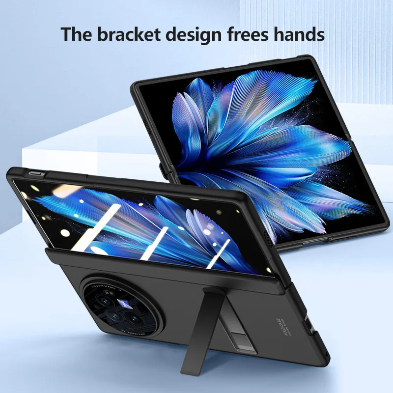 

Phone Case For Vivo X Fold3 Skin Feeling Hinge All-inclusive Folding Shockproof Matte Hard Cover