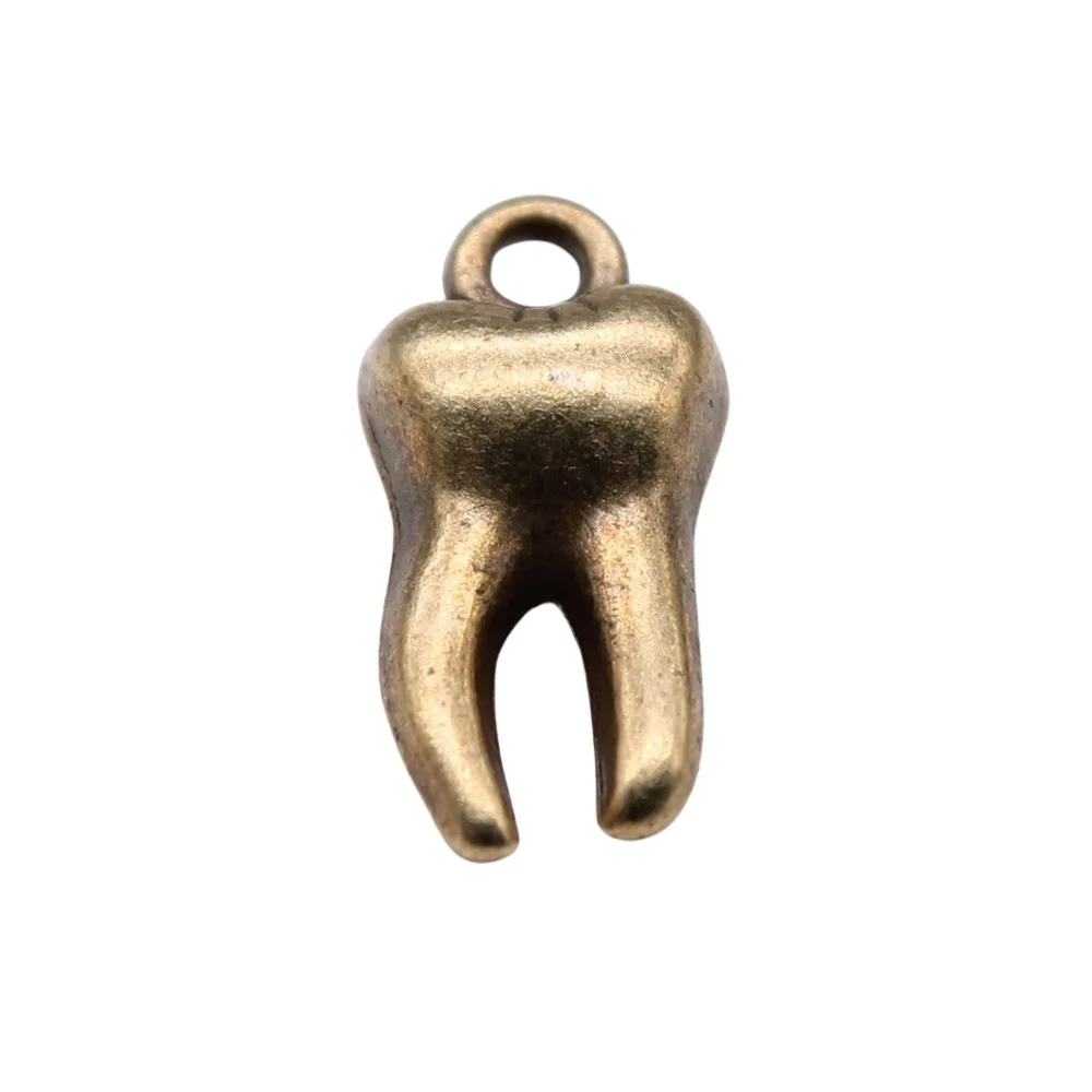 20PCS 16x8mm Multi-color Tooth Pendant Handmade Diycharms for Necklace and Earring Making