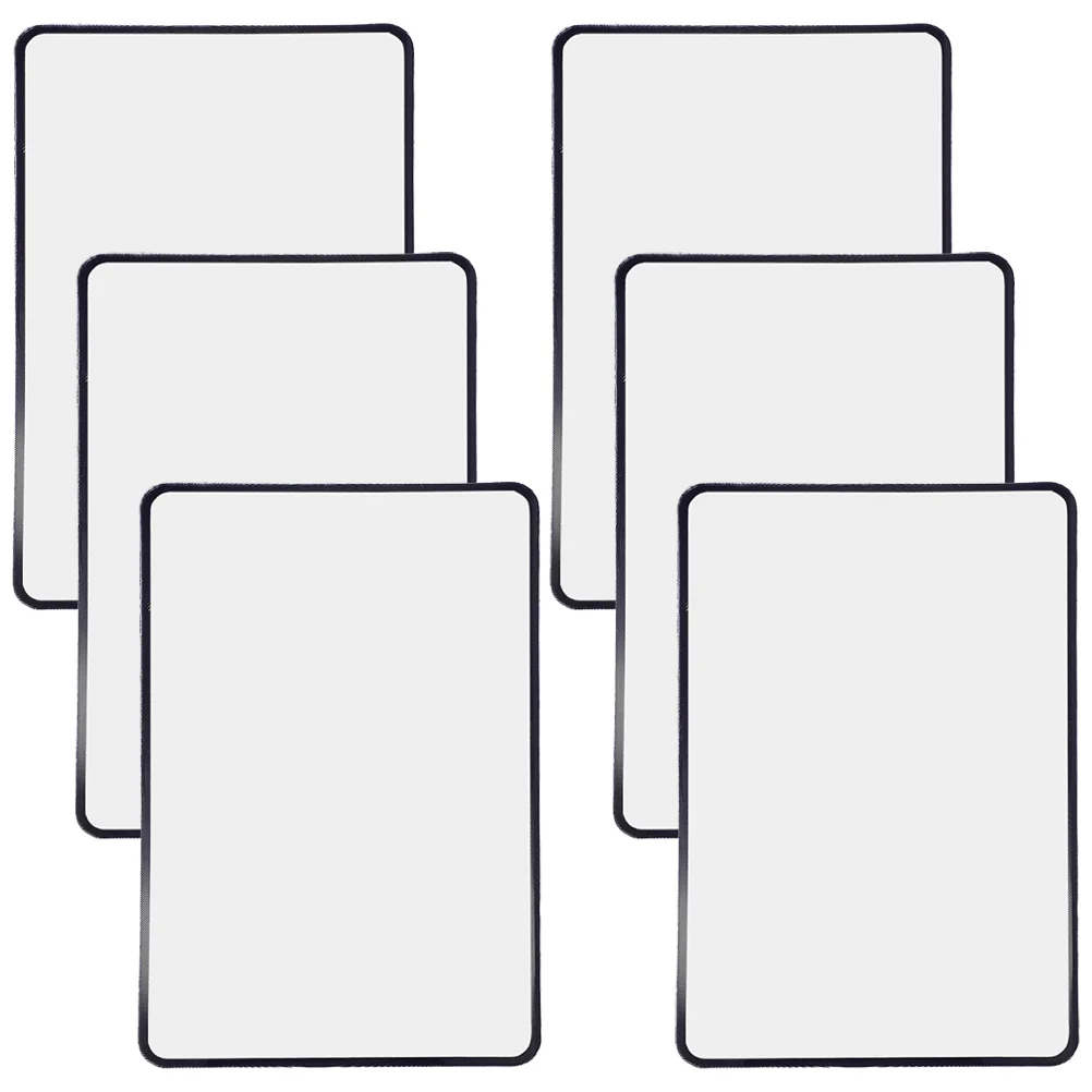 

6 Pcs PVC Business Card Magnifier 180x120mm Ultra Thin for Seniors Reading Books Page Magnifying Lens Bookmark