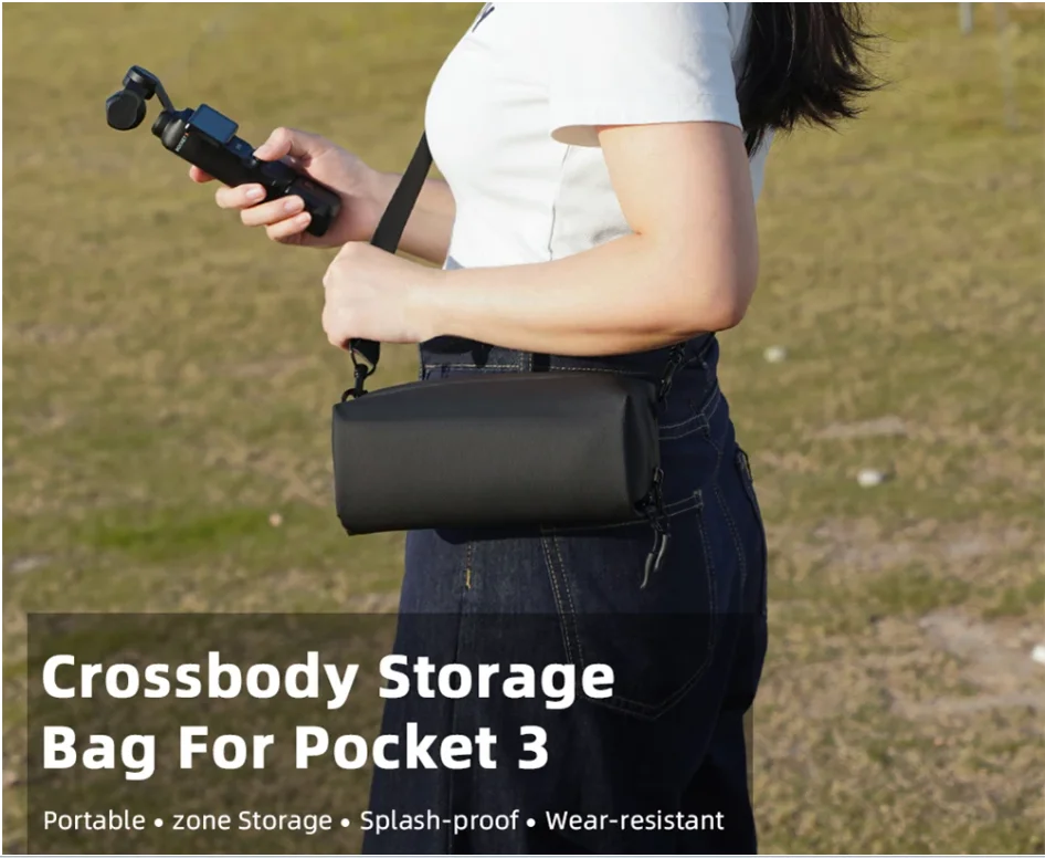 

Carrying Case Storage Bag with Shoulder Strap Carry Bag Protective Bag for DJI Osmo Pocket 3 Camera Accessories