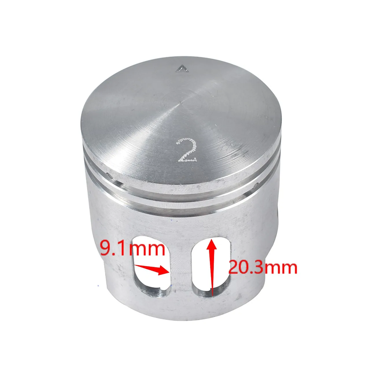 Piston For 80cc / 66cc Windowed Piston upgraded Motorized Bike Motorized Bicycle Only For 80/66cc Engine Kits Low Hole