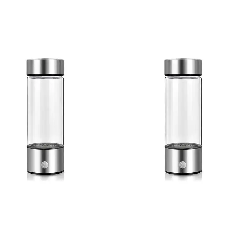 ABUP-2X Hydrogen Water Bottle, Hydrogen Water Generator, Rechargeable Glass Hydrogen Water Machine Health Cup For Home Travel