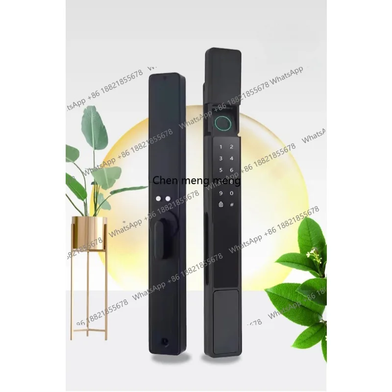 

Водонепроницаемый автоматический замок TTLock с приложением, отпечатком пальца, паролем и картой, из алюминиевого сплава, для наружных раздвижных дверей (pull-push)