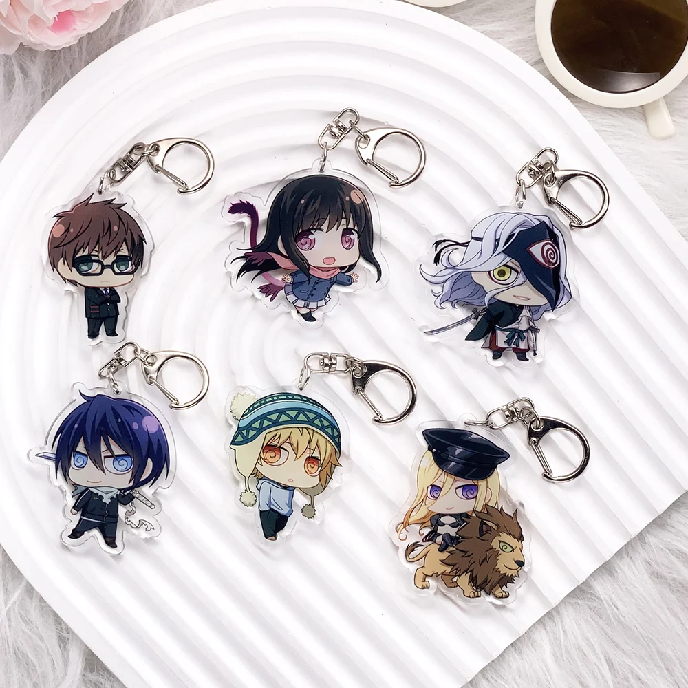 Personajes de Anime Noragami Kawaii lindo llavero acrílico accesorios bolso encanto creativo mochila colgante llavero regalos para amigos
