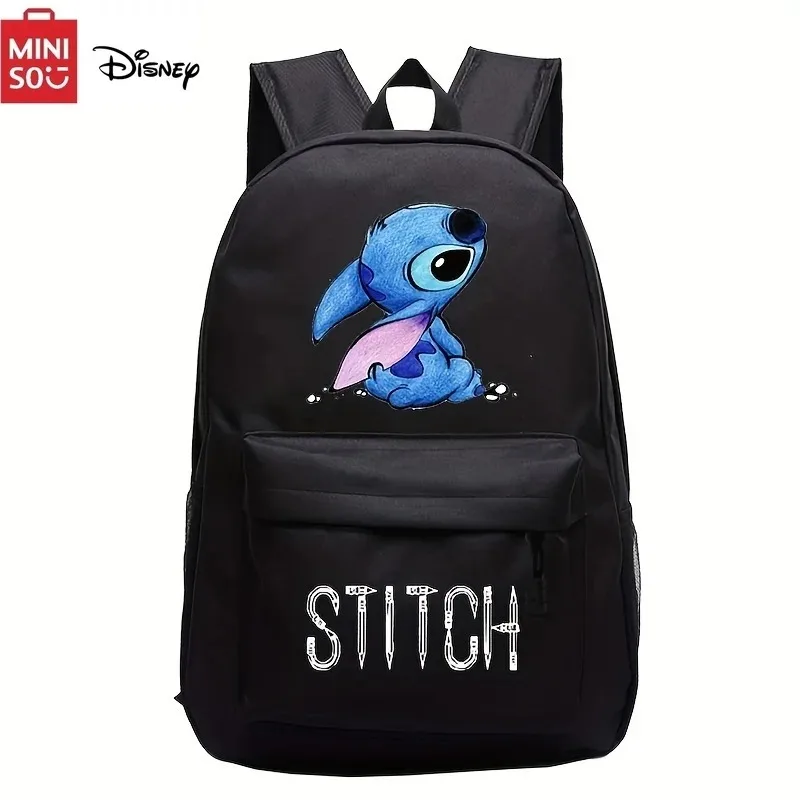 Disney Stitch Themed Backpack Durable Lightweight Daypack School Student High Capacity Schoolbag Fashion Cute Girl Backpack New