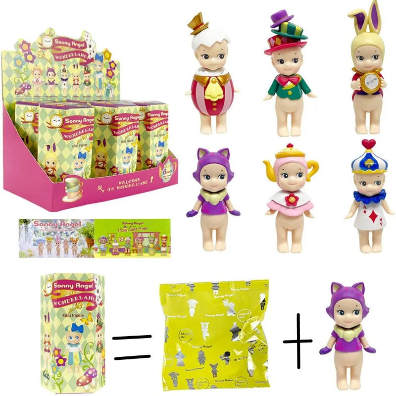 

Милые мини-фигурки из серии AngelFantasy в слепых коробках, украшения для приборной панели автомобиля, милые рождественские подарки для