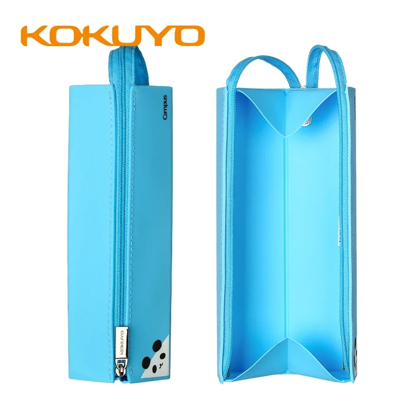 

1 шт., японская детская силиконовая сумка-карандаш Kokuyo Campus WSG-PCKS22, большая вместительная сумка для хранения канцелярских принадлежностей