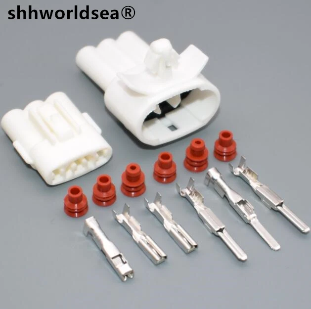 shhworldsea 3pin 2.0mm 6187-3281 6180-3261 3 Pin Connector Female And Male For Honda