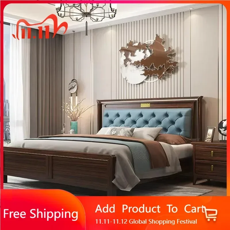 Cabecera de Cama Doble Europea de Diseño Suave y Lujoso, Cama Modular King Size, Muebles Modernos para Gamers, Muebles para el Recibidor