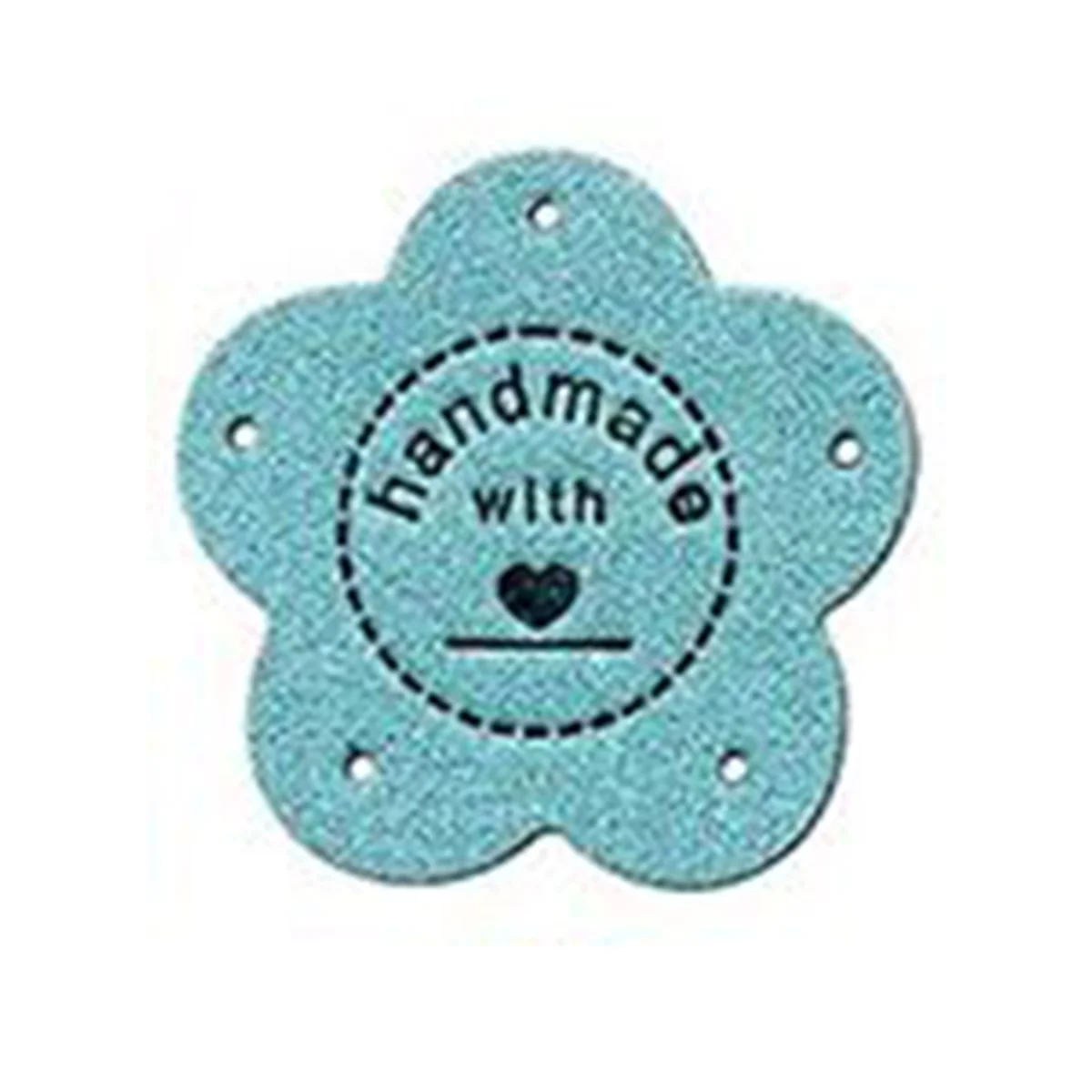 HOT 56pcs Handmade Leather Labels,Handmade Leather Labels for Crochet,Colorful Leather Labels for Handmade Items Knit DIY