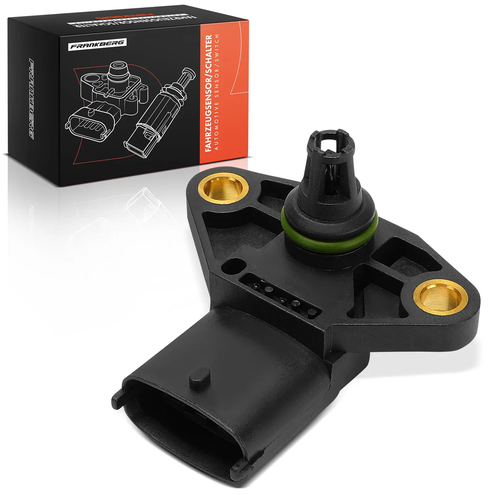 Frankberg 1x Boostdruksensor voor Porsche 911 Renault 21 Clio Kangoo Laguna Megane 1 2 Scénic 04214999 1789364 51274210216