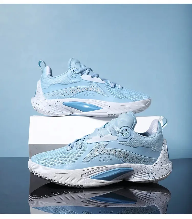 

The basketball shoes with a combination of luminous rubber, MD and TPU outsoles make noise when rubbed ,Couple sneakers