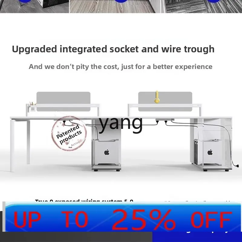 LH cubicle staff card rack fashion screen partition two-person desk
