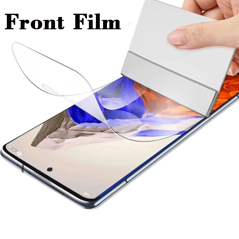 4Pcs Full Cover Soft Hydrogel Film For Xiaomi Redmi Note 9 10S 10 Pro Max 11S 11E 11 12 Pro Plus 5G Screen Protector Not Glass