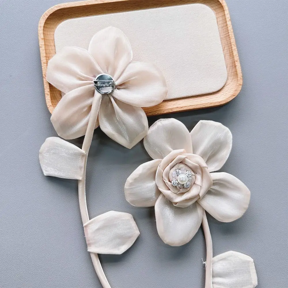 بروش أورجانزا متعدد الطبقات لملابس الأطفال ، دبوس تطريز ، إكسسوارات ملابس ، زخرفة فساتين