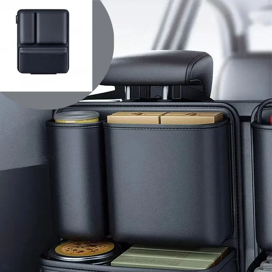 

Съемный вместительный автомобильный багажник, сумка для хранения на спинке сиденья, подвесной органайзер с 4 карманами для внедорожников, фургонов, автоинтерьеров