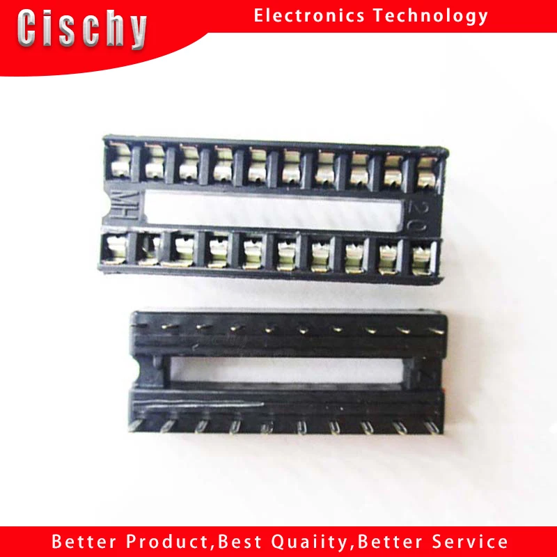 10pcs/lot IC socket base 20P circuit chip holder DIP20 pin socket 16P In Stock