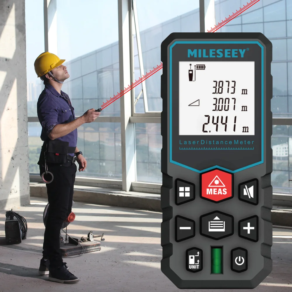 Mileseey X5 Laser Tape Measure Laser Profesional Laser Distance Meter Trena Rangefinder Laser Metro Laser Range Finder