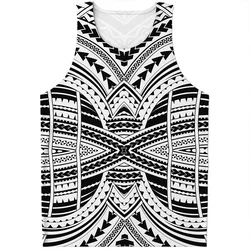 Maori Tattoo 3D Print Tank Top Men Polynesian Tribal Pattern T-shirt Tops Male Clothes Quick Dry Vest Oversized Sleeveless Tees