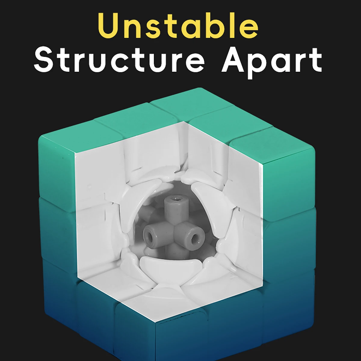 3x3x3 Cubo Magico Puzzle UV Stampato 3D gradiente verde Alleviare Lo Stress Professionale Gioco di Velocità Liscia Giocattolo per il Regalo Dei Bambini