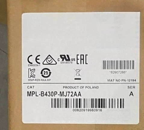 Brand New Original  MPL-B430P-MJ72AA Inverter Duty Servo Motor 3HP Fast Delivery